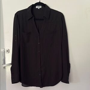 Express Black Button Down Shirt